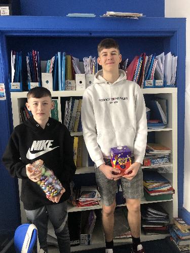 Easter egg Competition winners Congratulations to Blair and Reece